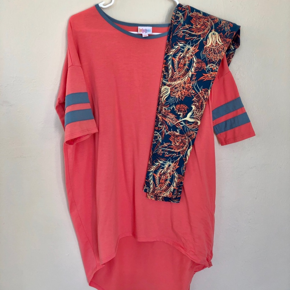 LulaRoe shirt and leggings set